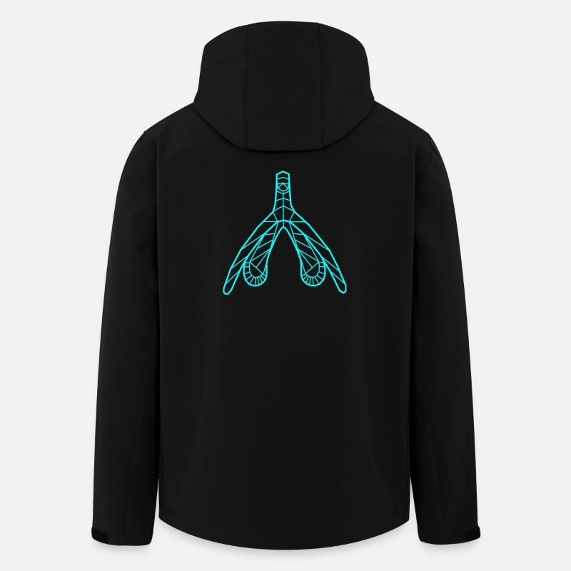 Klitoris_cyan - Recycelte Männer Softshell-Jacke von Stanley/Stella - Schwarz