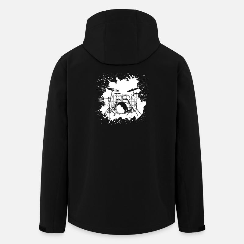 Schlagzeug - Recycelte Männer Softshell-Jacke von Stanley/Stella - Schwarz
