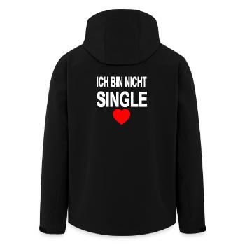 Single - Recycelte Männer Softshell-Jacke von Stanley/Stella - Schwarz - Hinten - AI Model Male 185 light (185cm)