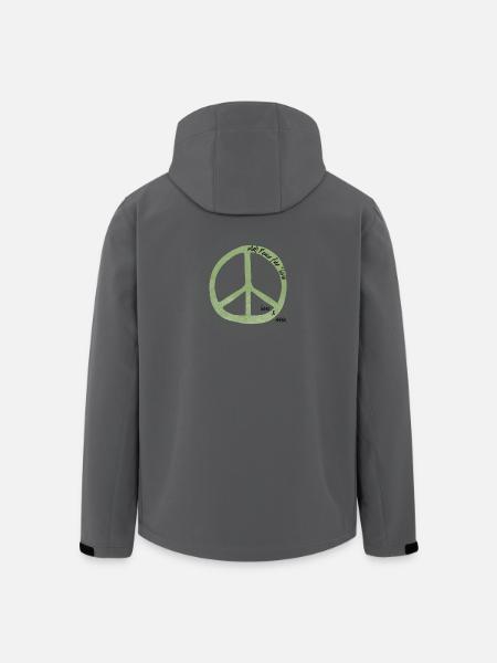 meh Peace - Recycelte Männer Softshell-Jacke von Stanley/Stella - Schwarz