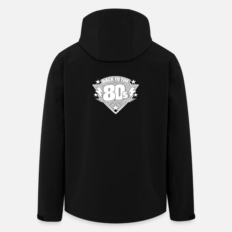 Back to the 80s Retro - Recycelte Männer Softshell-Jacke von Stanley/Stella - Schwarz
