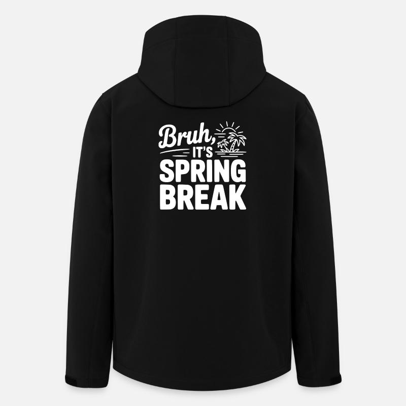 Bruh, It's Spring Break - Men’s Recycled Softshell Jacket by Stanley/Stella - black