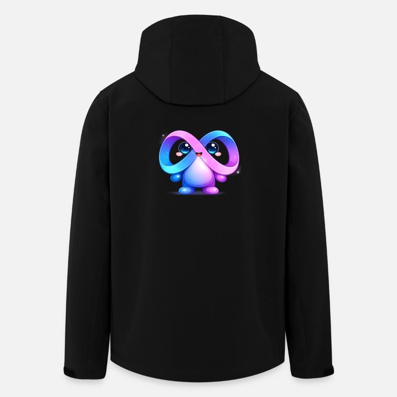 Cute Meta Infinity Mascot Sticker - Men’s Recycled Softshell Jacket by Stanley/Stella - black