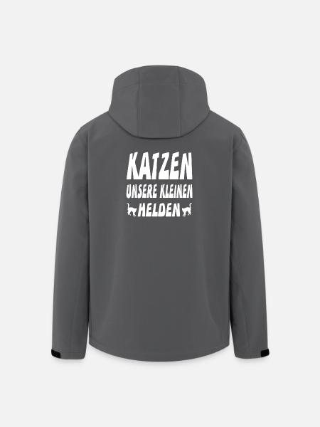 Katzen - Recycelte Männer Softshell-Jacke von Stanley/Stella - Schwarz