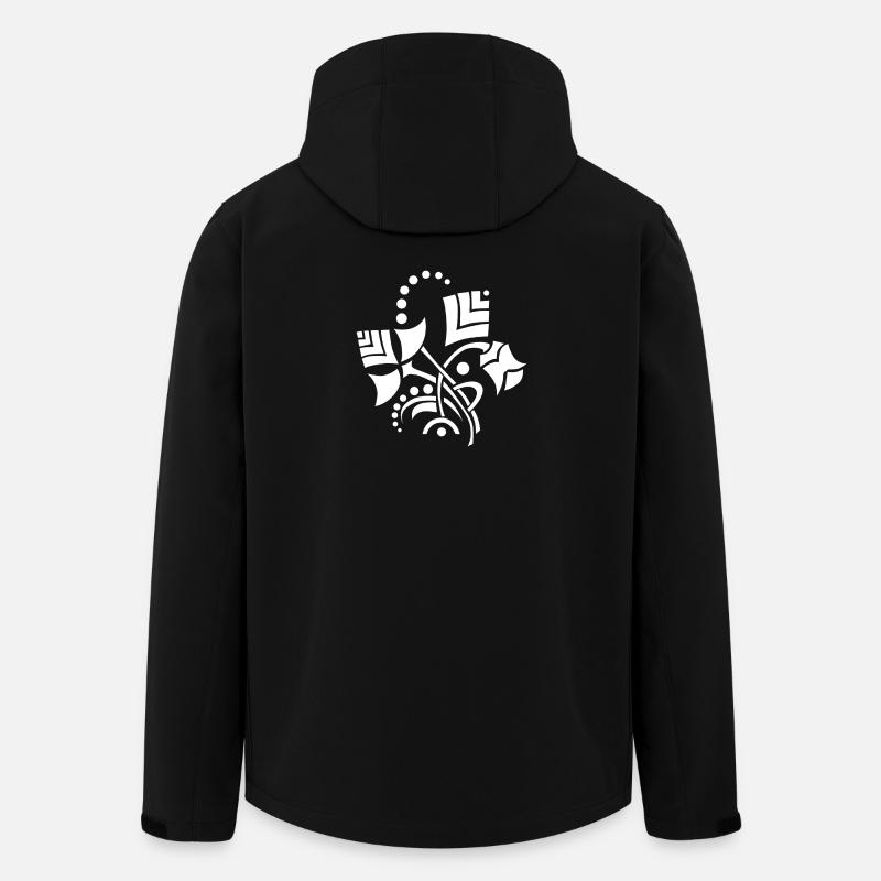 Deko-Blumen - Recycelte Männer Softshell-Jacke von Stanley/Stella - Schwarz