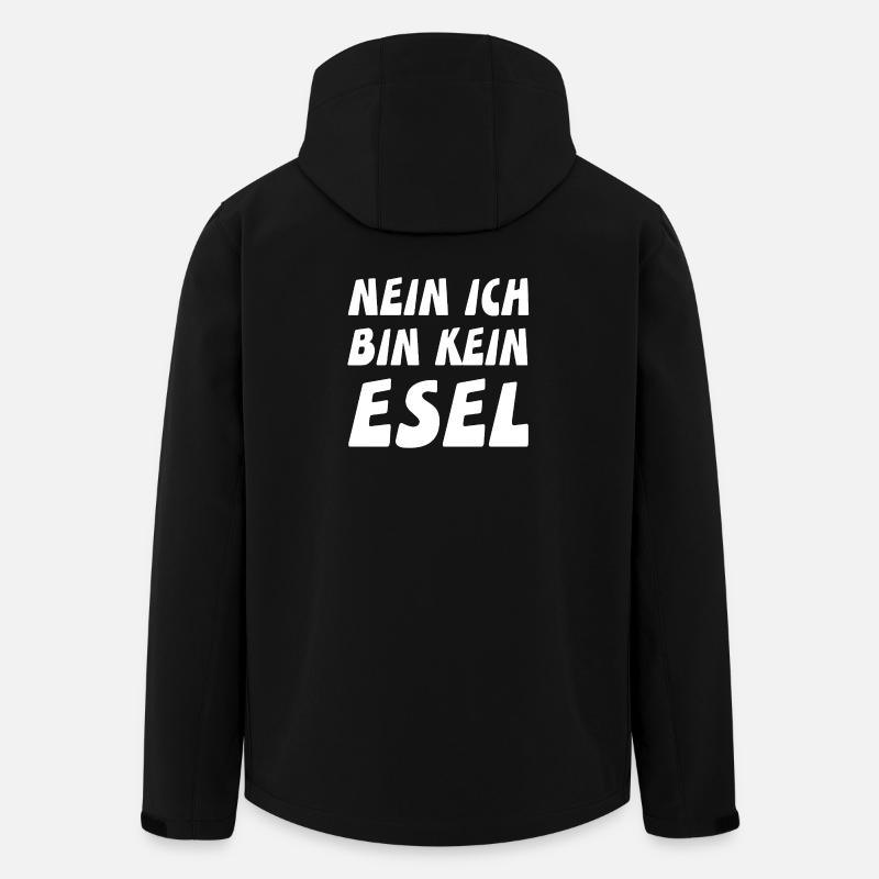 Esel - Recycelte Männer Softshell-Jacke von Stanley/Stella - Schwarz