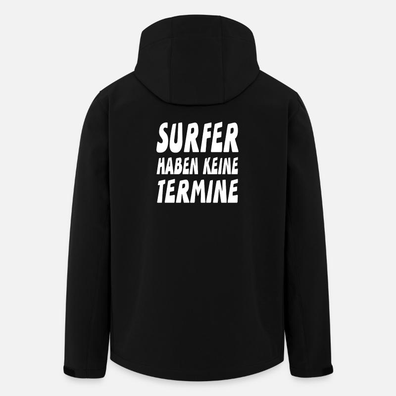 Surfer - Recycelte Männer Softshell-Jacke von Stanley/Stella - Schwarz