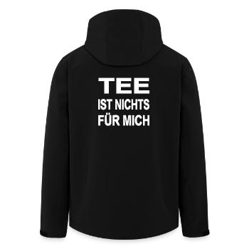 Tee - Recycelte Männer Softshell-Jacke von Stanley/Stella - Schwarz - Hinten - AI Model Male 185 light (185cm)