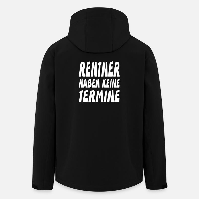 Rentner - Recycelte Männer Softshell-Jacke von Stanley/Stella - Schwarz
