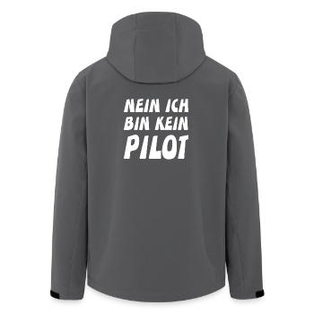 Pilot - Recycelte Männer Softshell-Jacke von Stanley/Stella - Schwarz - Hinten - AI Model Male 185 light (185cm)