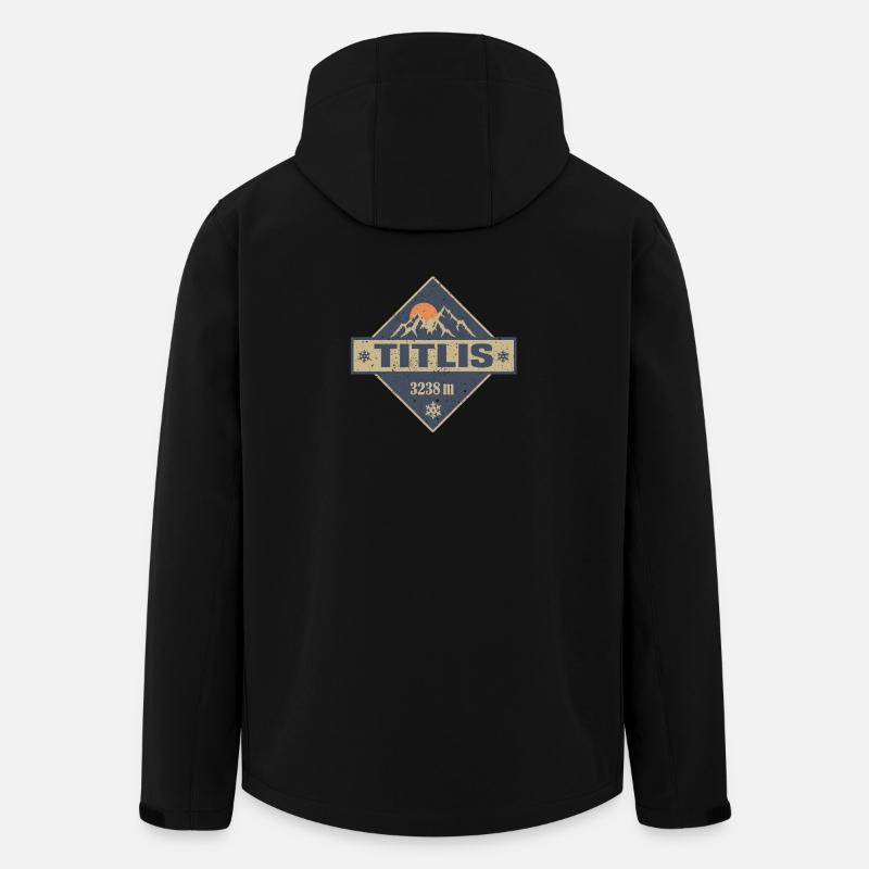 Titlis - Veste softshell homme en polyester recyclé Stanley/Stella - noir
