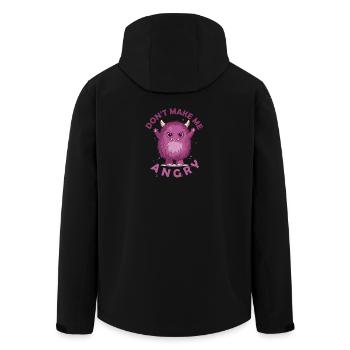 Little Monster - Men’s Recycled Softshell Jacket by Stanley/Stella - black - Back - AI Model Male 185 light (185cm)