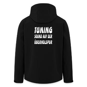 Tuning - Recycelte Männer Softshell-Jacke von Stanley/Stella - Schwarz - Hinten - AI Model Male 185 light (185cm)