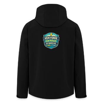Kein Funke Kein Problem Ich Mach Das - Recycelte Männer Softshell-Jacke von Stanley/Stella - Schwarz - Hinten - AI Model Male 185 light (185cm)