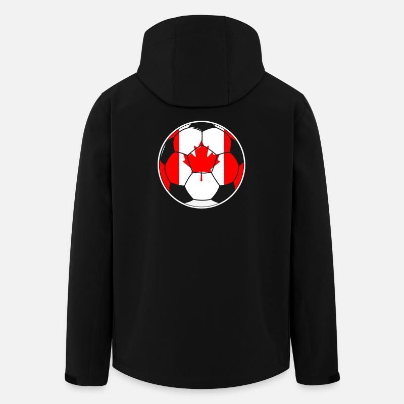 Soccer - Team Canada - Men’s Recycled Softshell Jacket by Stanley/Stella - black