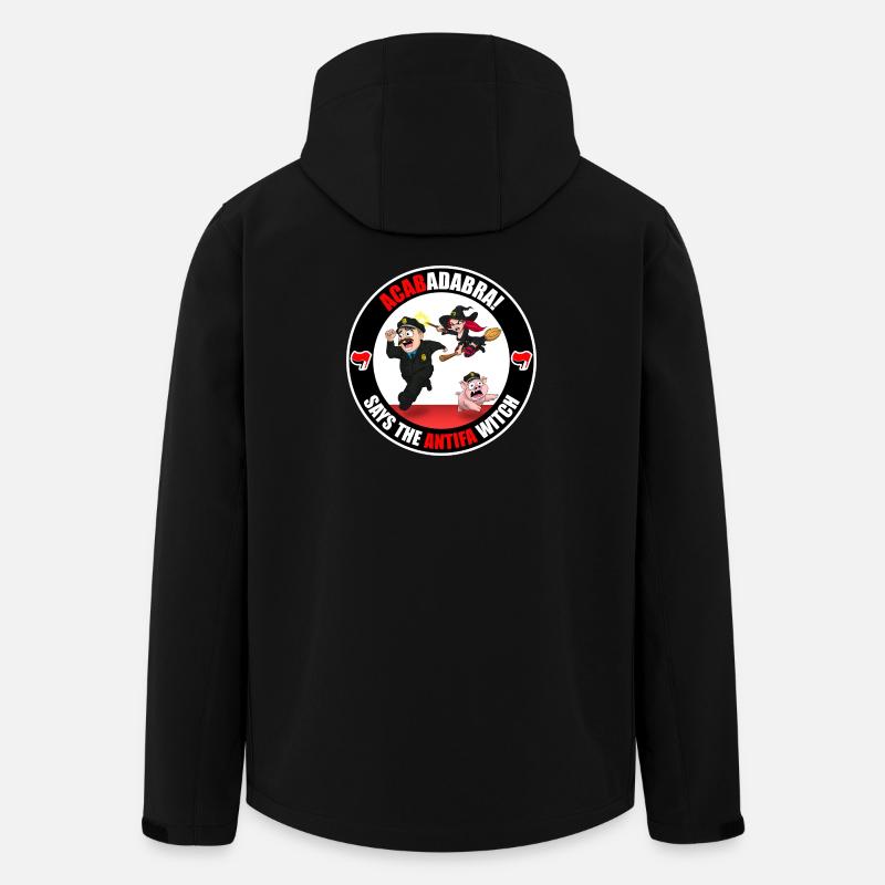 The Antifa Witch - Police - Veste softshell homme en polyester recyclé Stanley/Stella - noir