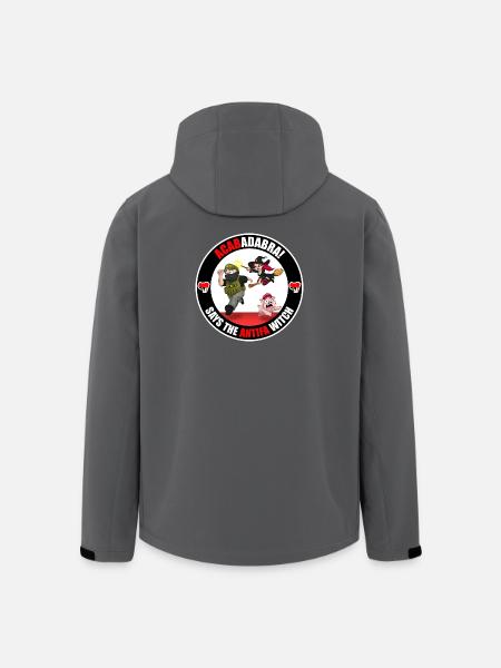 The Antifa Witch - Border Patrol - Men’s Recycled Softshell Jacket by Stanley/Stella - black