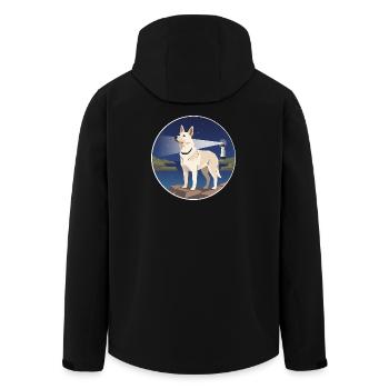 Lighthouse Watch: Can de Palleiro Nocturno - Men’s Recycled Softshell Jacket by Stanley/Stella - black - Back - AI Model Male 185 light (185cm)