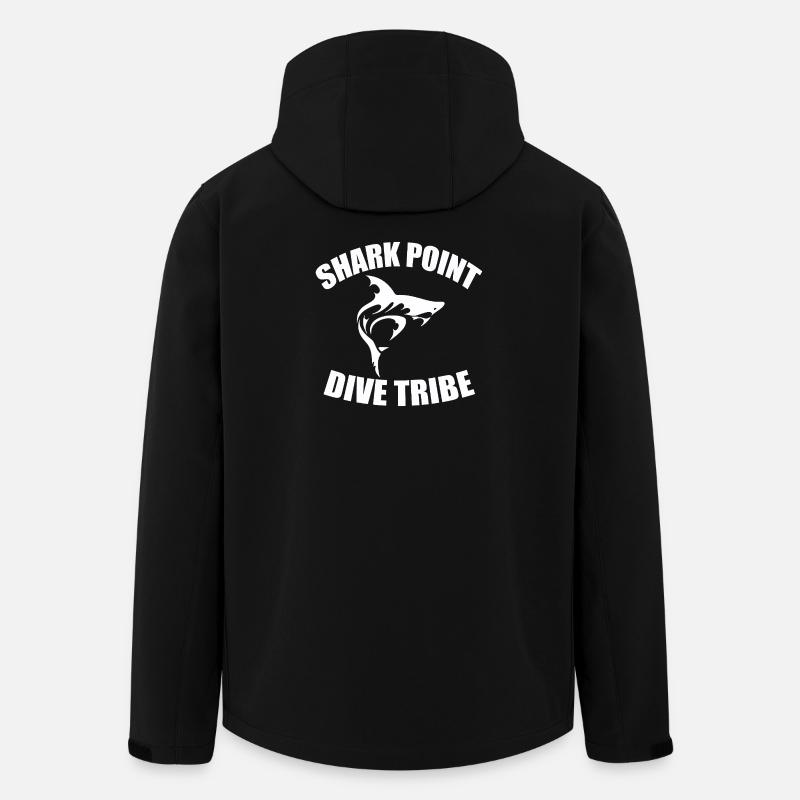 SHARK POINT DIVE TRIBE - Recycelte Männer Softshell-Jacke von Stanley/Stella - Schwarz