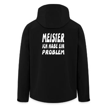 Meister - Recycelte Männer Softshell-Jacke von Stanley/Stella - Schwarz - Hinten - AI Model Male 185 light (185cm)