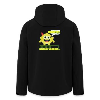 Memory Loading Monster Meme - Men’s Recycled Softshell Jacket by Stanley/Stella - black - Back - AI Model Male 185 light (185cm)
