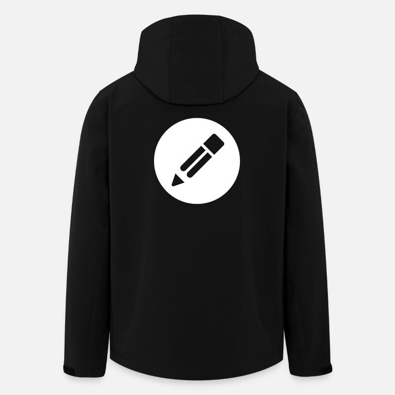 Crayon - Veste softshell homme en polyester recyclé Stanley/Stella - noir