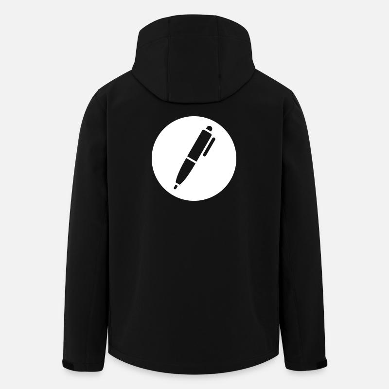 Stift, Kugelschreiber - Recycelte Männer Softshell-Jacke von Stanley/Stella - Schwarz