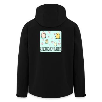 Kindergartenkind Küken Kleinkinder - Recycelte Männer Softshell-Jacke von Stanley/Stella - Schwarz - Hinten - AI Model Male 185 light (185cm)