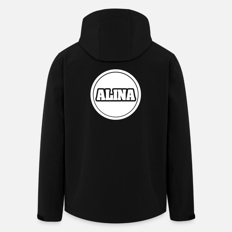 Alina en tant que légende - Veste softshell homme en polyester recyclé Stanley/Stella - noir