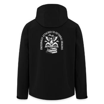 Romans drôles, Livre de lecture de dragons fantastiques - Veste softshell homme en polyester recyclé Stanley/Stella - noir - Dos - AI Model Male 185 light (185cm)