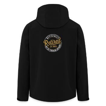 Insigne officiellement retiré 2026 - Veste softshell homme en polyester recyclé Stanley/Stella - noir - Dos - AI Model Male 185 light (185cm)
