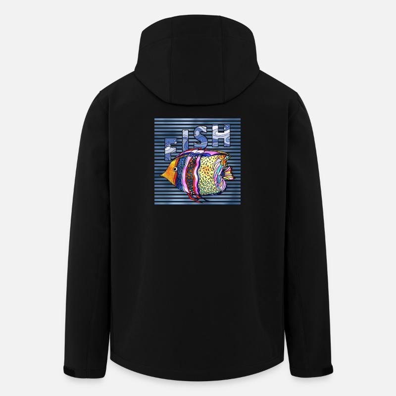 pesce - Giacca softshell uomo in poliestere riciclato di Stanley/Stella - nero