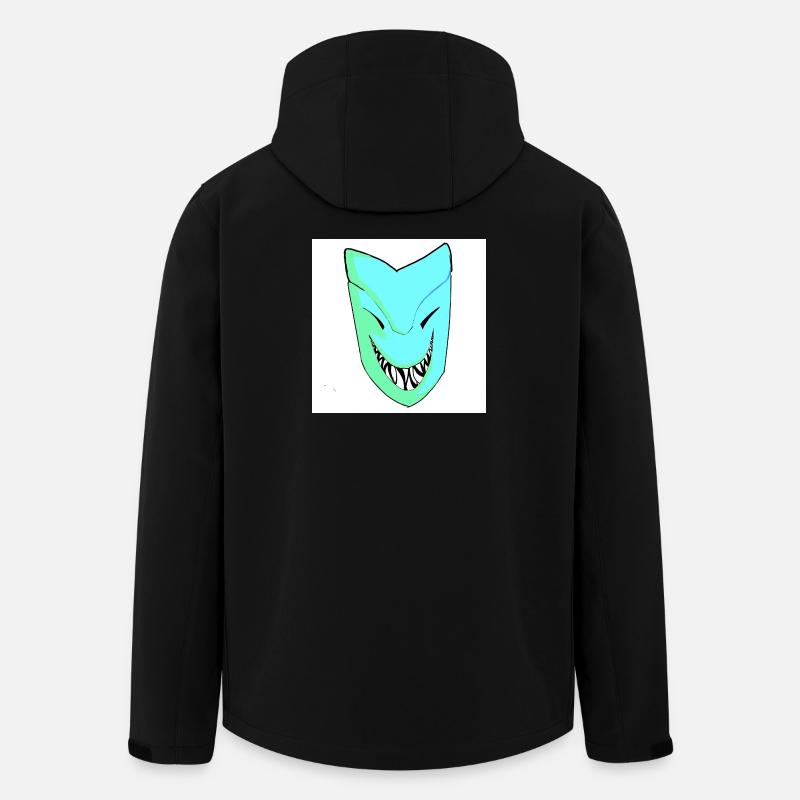 Lächelnde Maske im Farbverlauf - Recycelte Männer Softshell-Jacke von Stanley/Stella - Schwarz