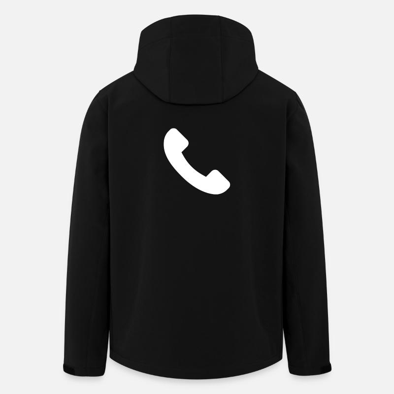 Telefon - Recycelte Männer Softshell-Jacke von Stanley/Stella - Schwarz