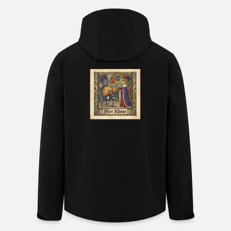 L'adoubement de Sire Rhôse ! - Veste softshell homme en polyester recyclé Stanley/Stella - noir