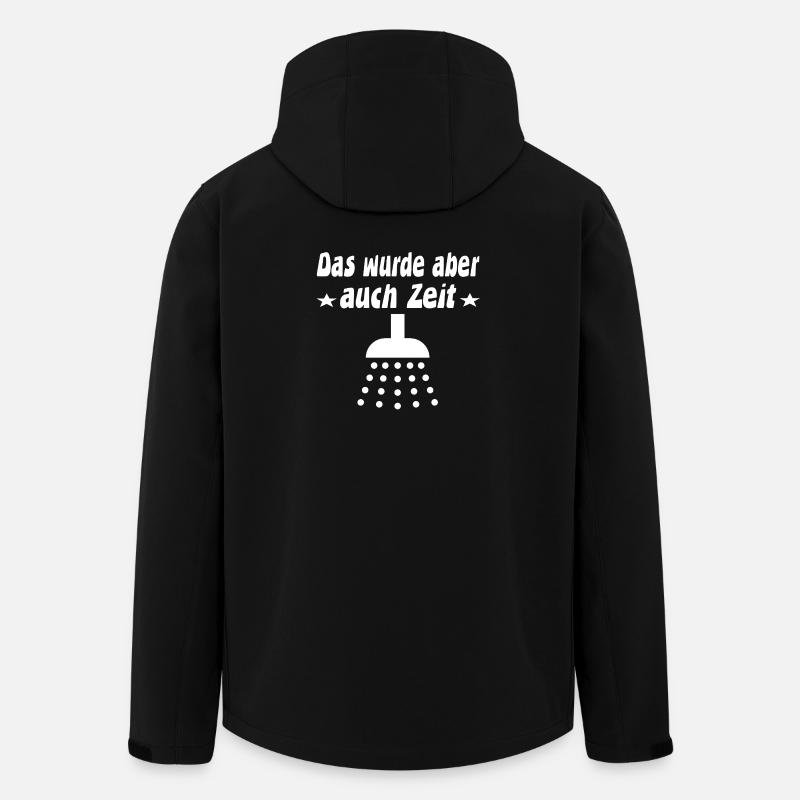 Duschen - Recycelte Männer Softshell-Jacke von Stanley/Stella - Schwarz