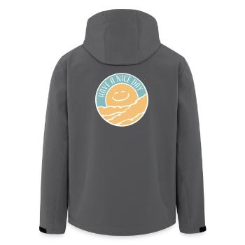 Have A Nice Day Lustig Sarkastischer Spruch Nett - Recycelte Männer Softshell-Jacke von Stanley/Stella - Anthrazit - Hinten - AI Model Male 185 light (185cm)
