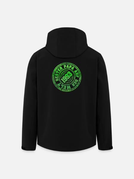 1993 Retro Papa Stempel - Recycelte Männer Softshell-Jacke von Stanley/Stella - Schwarz