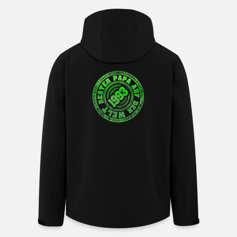 1993 Retro Papa Stempel - Recycelte Männer Softshell-Jacke von Stanley/Stella - Schwarz