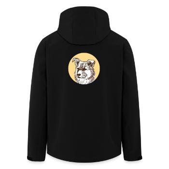 Chien - Veste softshell homme en polyester recyclé Stanley/Stella - noir - Dos - AI Model Male 185 light (185cm)