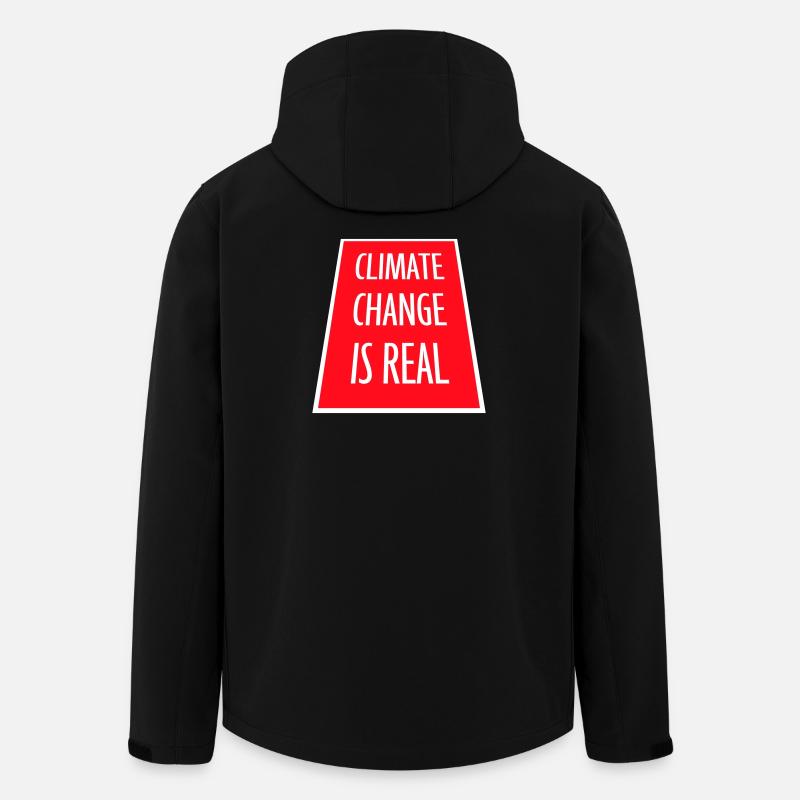 Climate Change Is Real Klimawandel Wissenschaft - Recycelte Männer Softshell-Jacke von Stanley/Stella - Schwarz