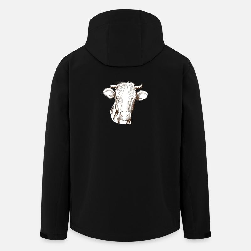 Cow - Men’s Recycled Softshell Jacket by Stanley/Stella - black
