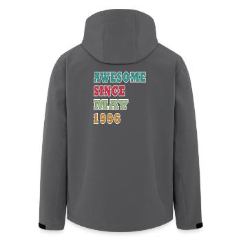 Awesome Since May 1996 - Recycelte Männer Softshell-Jacke von Stanley/Stella - Anthrazit - Hinten - AI Model Male 185 light (185cm)