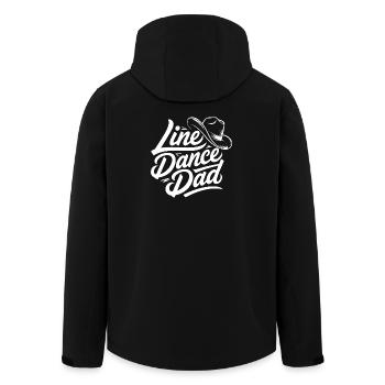 Style de chapeau de Papa Cowboy en danse en ligne - Veste softshell homme en polyester recyclé Stanley/Stella - noir - Dos - AI Model Male 185 light (185cm)