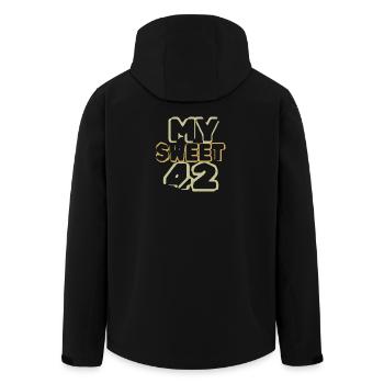 Alter 42 - Recycelte Männer Softshell-Jacke von Stanley/Stella - Schwarz - Hinten - AI Model Male 185 light (185cm)