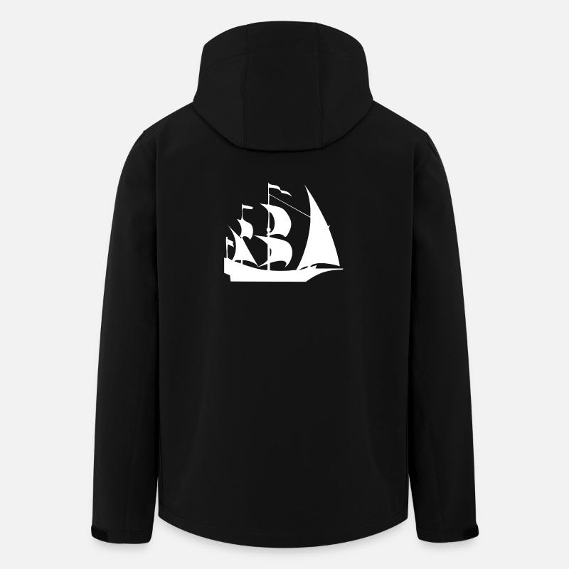 Voile - Veste softshell homme en polyester recyclé Stanley/Stella - noir