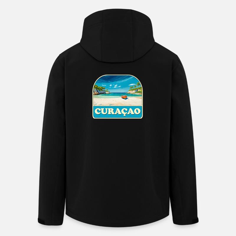 Curacao - Men’s Recycled Softshell Jacket by Stanley/Stella - black