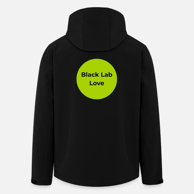 Black Lab Love Tee - Recycelte Männer Softshell-Jacke von Stanley/Stella - Schwarz