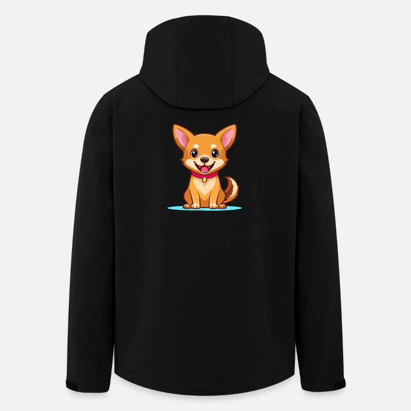 Chihuahua (Comic) - Recycelte Männer Softshell-Jacke von Stanley/Stella - Schwarz