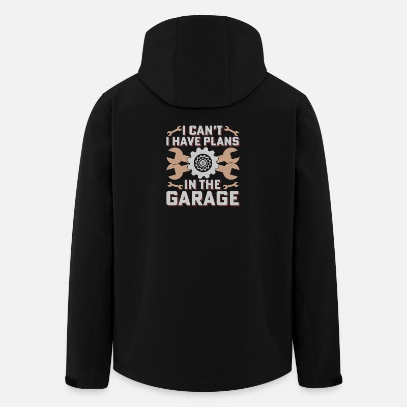 Plans de garage Outil d’humour - Veste softshell homme en polyester recyclé Stanley/Stella - noir